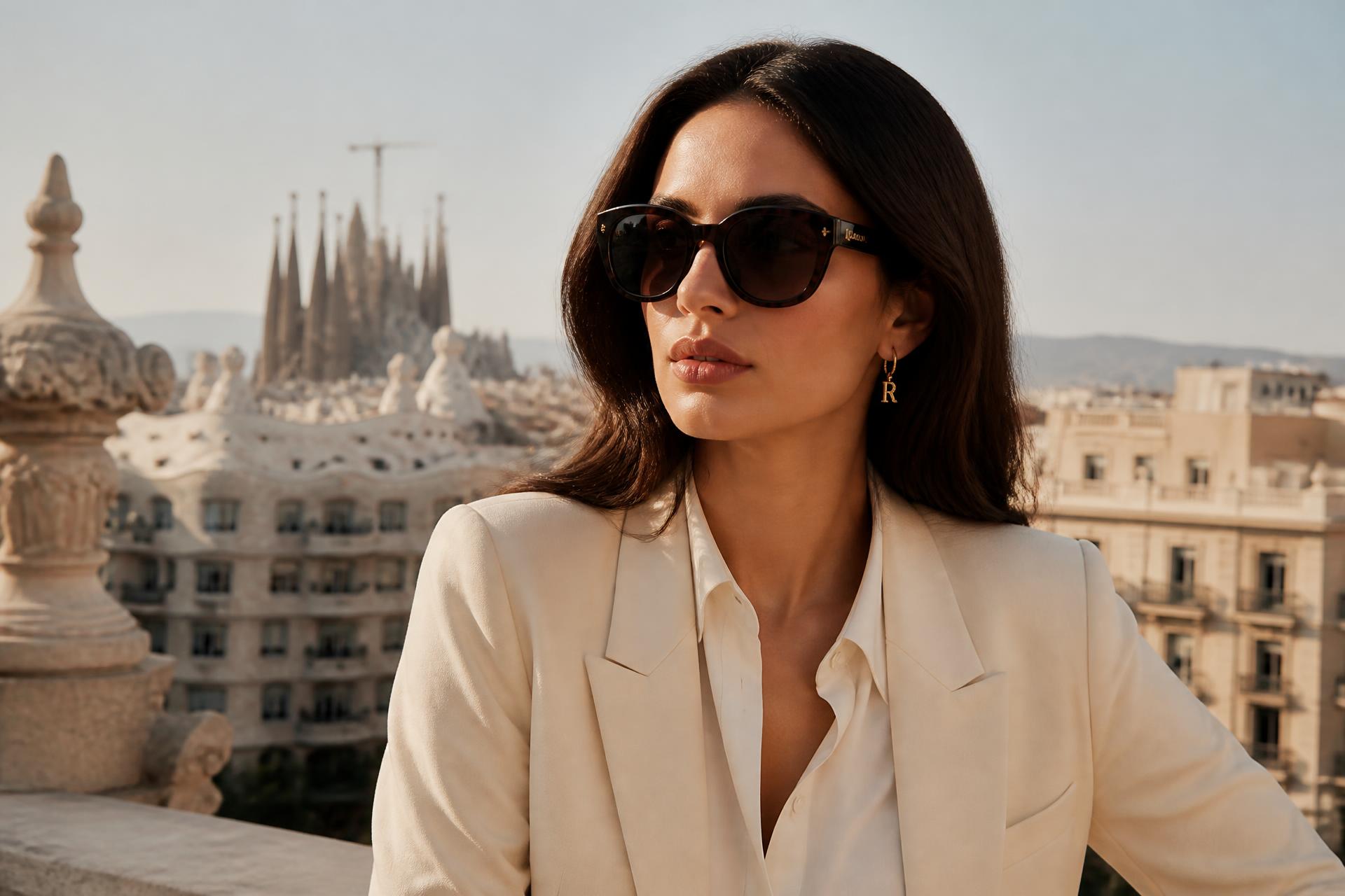 Modelo con lentes Charly Therapy en Barcelona